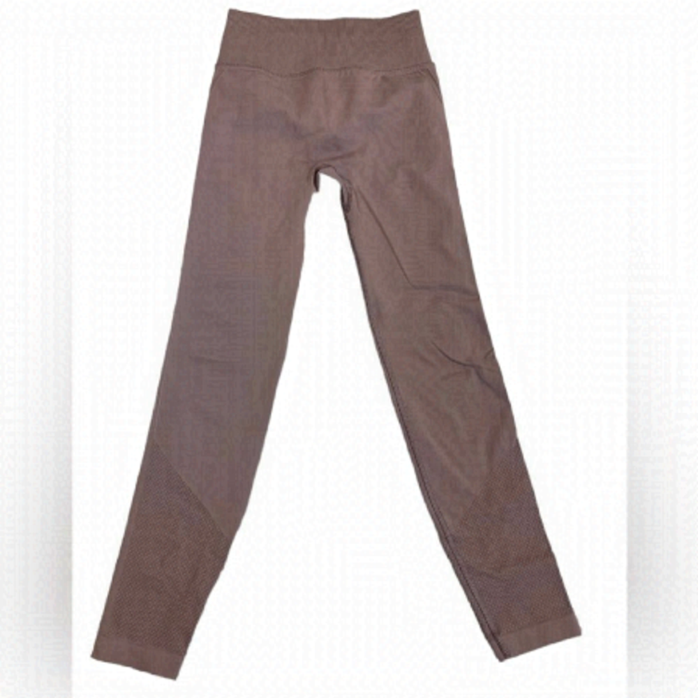 Lululemon pink brown leggings Sz 4 yoga gym fitness athletic